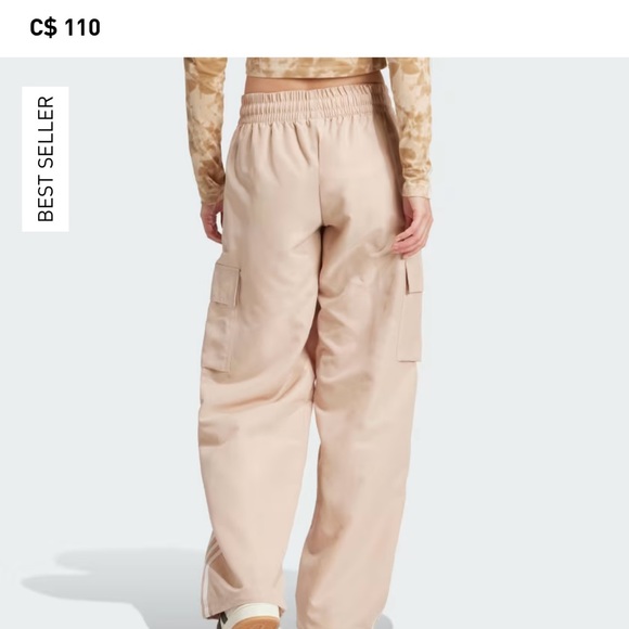 Adidas cargo pants beige brand new with tags xs - Picture 3 of 5